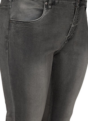 Zizzi Schmale Passform Emily Jeans mit normaler Taille, Dark Grey Denim, Packshot image number 2