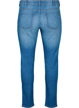 Zizzi Emily Jeans mit regulärer Taille und schlankem Schnitt, Blue denim, Packshot image number 1