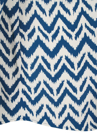 Zizzi Langärmelige Hemdbluse mit V-Ausschnitt, OFF WHITE ZIG ZAG, Packshot image number 3