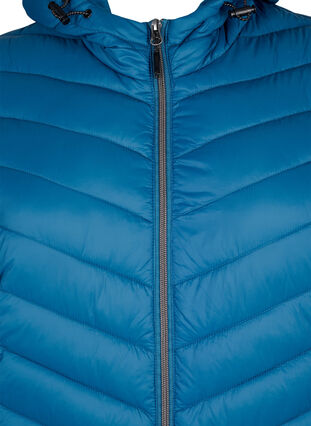 Zizzi Leichte Jacke mit Kapuze, Legion Blue, Packshot image number 2