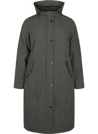 Parka mit Kapuze und verstellbarer Taille