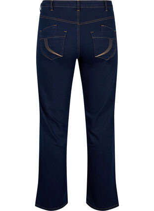 Zizzi Regular Fit Gemma Jeans mit hoher Taille, Blue denim, Packshot image number 1