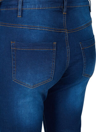 Zizzi Slim Fit Emily Jeans mit normaler Taillenhöhe, Blue Denim, Packshot image number 3
