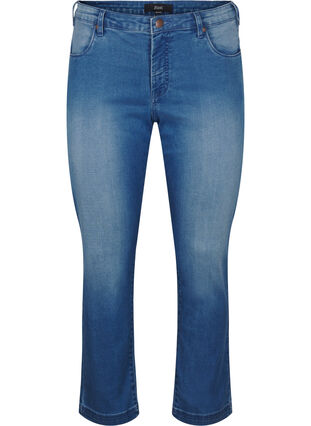 Zizzi Schmale Passform Emily Jeans mit normaler Taille, Light blue, Packshot image number 0