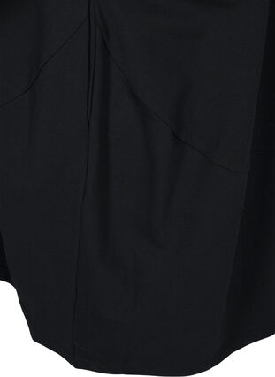 Zizzi Ballonkleid aus Baumwolle mit Taschen, Black, Packshot image number 4