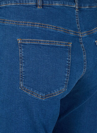 Zizzi Geschnittene Vera Jeans mit geradem Schnitt, Blue Denim, Packshot image number 3