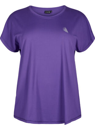 Zizzi Kurzarm Trainingsshirt, Heliotrope, Packshot image number 0