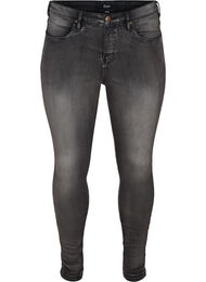 Super Slim Amy Jeans mit hoher Taille, Dark Grey Denim, Packshot