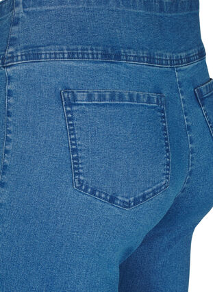 Zizzi Dehnbare Jeggings mit hoher Taille, Light Blue, Packshot image number 3