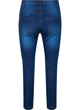 Zizzi Schmale Passform Emily Jeans mit normaler Taille, Blue Denim, Packshot image number 1