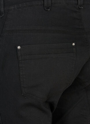 Zizzi Slim Fit Caprijeans mit Taschen, Black, Packshot image number 3