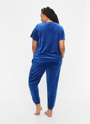 Zizzi Homewear-Hose, Monaco Blue, Model image number 1