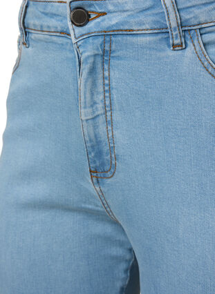 Zizzi Ellen Bootcut-Jeans mit hoher Taille., Ex Lgt Blue, Packshot image number 2