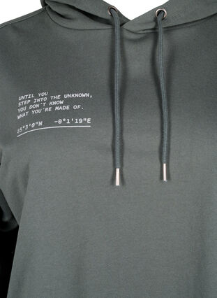 Zizzi Hoodie mit Textaufdruck, Urban Chic, Packshot image number 2