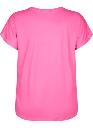 Zizzi Kurzarm Trainingsshirt, Raspberry Rose, Packshot image number 1