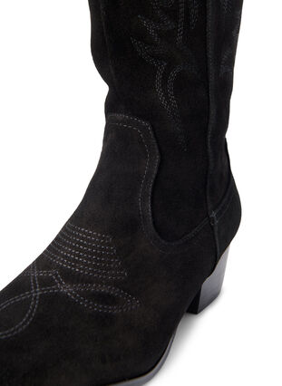 Zizzi Extra-Weite - Cowboystiefel aus Wildleder, Black, Packshot image number 2