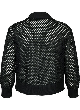 Zizzi Pullover mit Muster, Black, Packshot image number 1