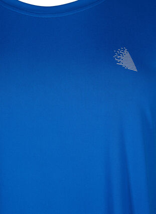 Zizzi Kurzarm Trainingsshirt, Princess Blue, Packshot image number 2