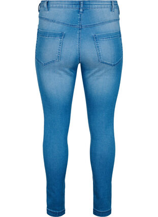 Zizzi Extra schmale Amy Jeans mit hoher Taille, Light blue, Packshot image number 1