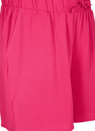 Zizzi Kurze Hose mit Taschen und elastischem Bund, Pink Peacock, Packshot image number 2