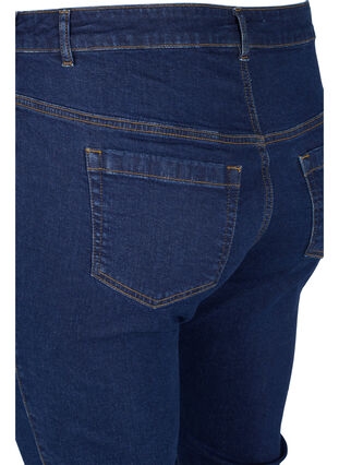 Zizzi Ellen Bootcut-Jeans mit hoher Taille., Unwashed, Packshot image number 3