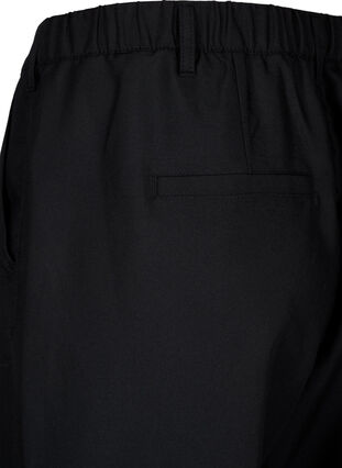 Zizzi Gerade geschnittene Hose mit hoher Taille, Black, Packshot image number 3