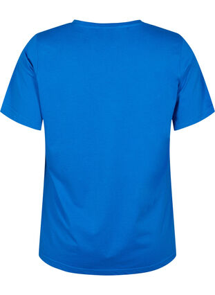 Zizzi FLASH - T-Shirt mit Rundhalsausschnitt, Strong Blue, Packshot image number 1