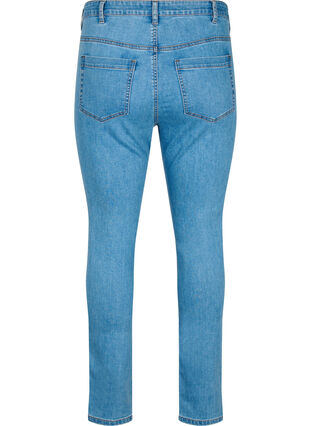 Zizzi Amy Jeans mit hoher Taille und extra schlanker Passform, Light Blue, Packshot image number 1