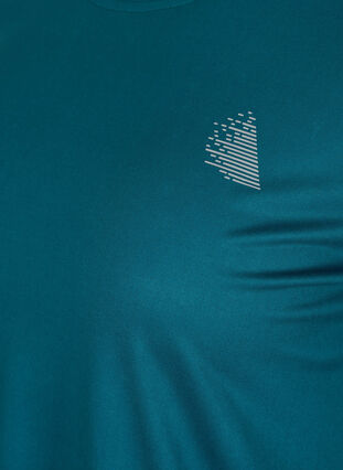 Zizzi Trainingsshirt mit 3/4-Ärmeln, Deep Teal, Packshot image number 2