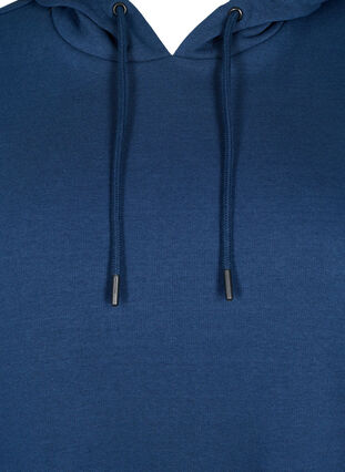 Zizzi Sweatshirtkleid mit Kapuze, Dress Blues, Packshot image number 2
