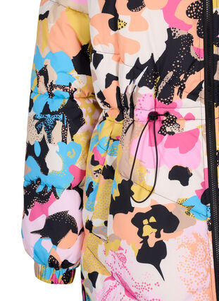 Zizzi Bunte Jacke mit Kapuze, Multi Color, Packshot image number 3