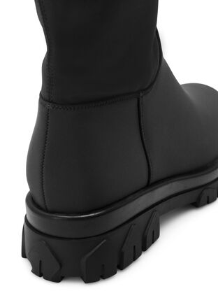 Zizzi Lange breite Passform Stiefel mit Stretch, Black, Packshot image number 3