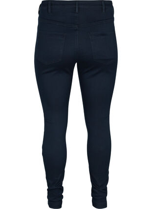 Zizzi Extra schmale Amy Jeans mit hoher Taille, Unwashed, Packshot image number 1