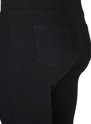 Zizzi Dehnbare Jeggings mit hoher Taille, Black, Packshot image number 3