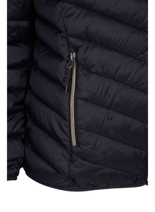 Zizzi Leichte Jacke mit Kapuze, Black, Packshot image number 3