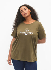 FLASH - T-Shirt mit Motiv, Ivy Green, Model