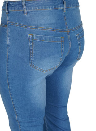 Zizzi Ellen Bootcut-Jeans mit hoher Taille., Light blue, Packshot image number 3