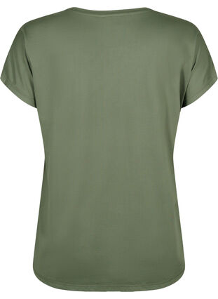 Zizzi Kurzärmeliges Trainings-T-Shirt, Thyme, Packshot image number 1