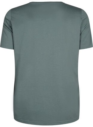 Zizzi FLASH - T-Shirt mit Motiv, Balsam Green Star, Packshot image number 1