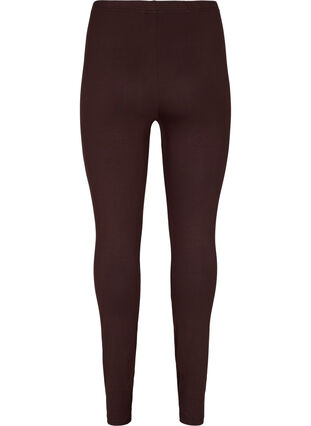 Zizzi Basic-Leggings aus Viskose, Coffee Bean, Packshot image number 1