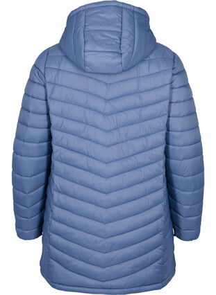 Zizzi Leichte Jacke mit Taschen und abnehmbarer Kapuze, Bering Sea, Packshot image number 1