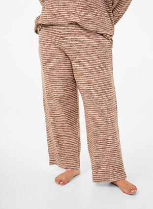 Zizzi Lockere Hose mit elastischem Bund, Fondue Fudge, Model image number 2