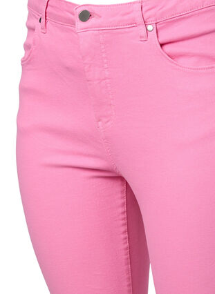 Zizzi Hochtaillierte Amy Jeans in Super Slim Fit, Rosebloom, Packshot image number 2