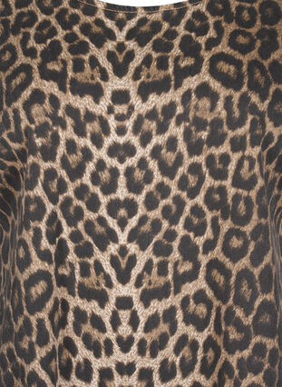 Zizzi Jeanskleid mit Leoparden-Print, Leo AOP, Packshot image number 2