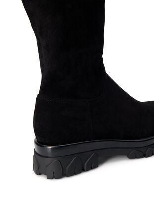 Zizzi Extra-Weite - Stiefelette aus Wildlederimitat, Black, Packshot image number 2