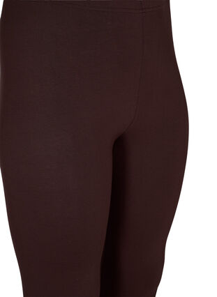 Zizzi Basic-Leggings aus Viskose, Coffee Bean, Packshot image number 2