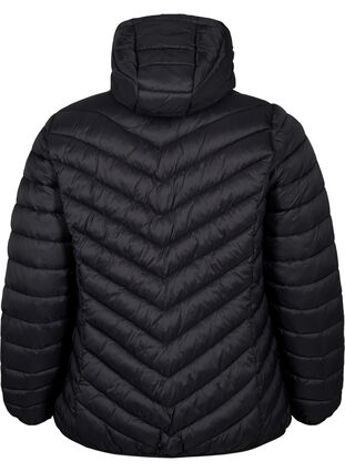 Zizzi Leichte Jacke mit Kapuze, Black, Packshot image number 1