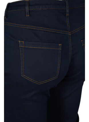 Zizzi Slim Fit Emily Jeans mit normaler Taillenhöhe, Unwashed, Packshot image number 3