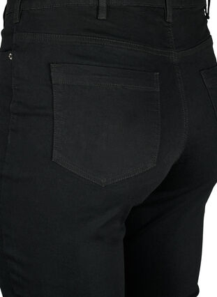 Zizzi Amy Jeans mit hoher Taille und extra schlanker Passform, Black, Packshot image number 3