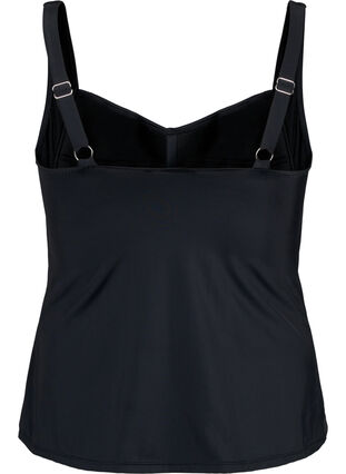 Zizzi Tankini mit Drapierung, Black, Packshot image number 1